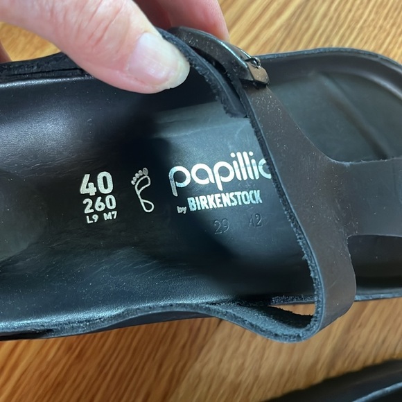 Birkenstock Gizeh PAP Flex Platform Leather Sandals Size 9 NWT - Picture 15 of 16